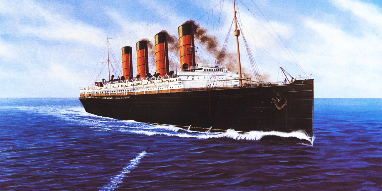 Картинки британика. Британский корабль «Лузитания». RMS Lusitania 1915. Лузитания и Титаник. RMS Лузитания.